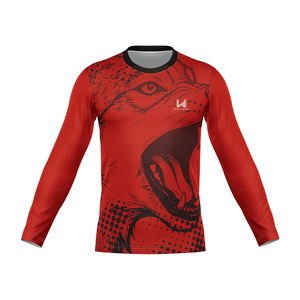 Camiseta Deportiva Casual Transpirable de Manga Raglán con Cuello Redondo, 220g, de Secado Rápido, Ecológica, con Estampado por Sublimación y Tejido Personalizado - Product Image 4