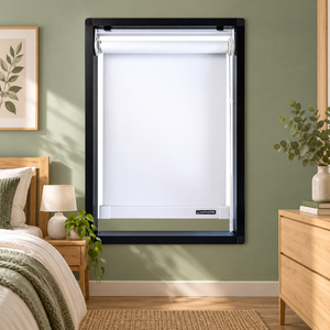 Stores enrouleurs électriques modernes WINHOME RB Super Black Series pour fenêtres coulissantes – Idéal pour projets intérieurs en Corée – Vente en gros - Product Image 1