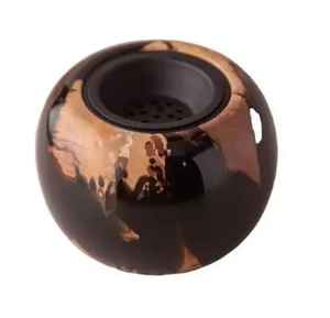 Calentador de Velas de Té de Madera con Tazón de Acero Inoxidable y Tapa Abatible, Quemador de Aceites Esenciales para Aromaterapia, Decoración de Hogar de Madera - Product Image 4