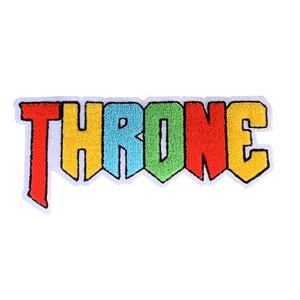 Colorful Chenille Embroidered Eco-Friendly <b>Sew</b>-<b>On</b> <b>Patch</b> Nonwoven Felt Applique English Letter Design for Cloth Hats & Bags - Product Image 1