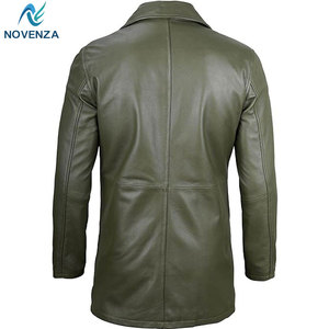 Manteau en cuir réversible de qualité supérieure pour homme, veste d'hiver chaude doublée, col classique, idéal pour les occasions décontractées et formelles - Product Image 4