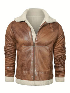 Latest Fashion Regular Fit Genuine Leather Fashion <b>Jackets</b> <b>Men's</b> Top Quality Premium Design Leather Fashion <b>jacket</b> for <b>men</b> - Product Image 6