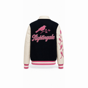 Veste universitaire pour femmes, vestes de baseball personnalisées pour femmes, vestes Letterman personnalisées, vestes universitaires vierges en gros - Product Image 3