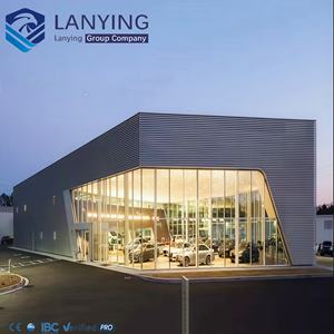 兰英牌高品质钢结构建筑汽车展厅预制仓库钢材建筑 - Product Image 4