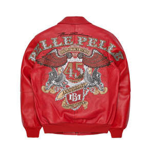 Chaqueta de cuero para hombre de color sólido, diseño personalizado, chaqueta de cuero informal para hombre, talla grande - Product Image 5