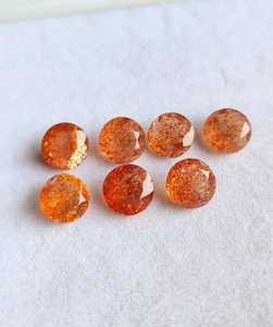 Pierres précieuses naturelles de 10 mm en pierre de soleil facettée ronde calibrée – Achetez maintenant en gros des pierres brutes pour la fabrication de bijoux – Pierres de soleil les plus vendues - Product Image 4