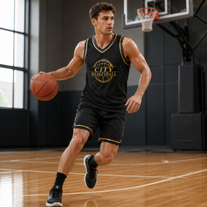 Men's Custom Basketball Jersey Sleeveless Breathable Mesh Sports Uniform Training Team Wear Shirt With Shorts For Club Sport Set - Product Image 6