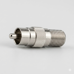 Conector RCA Macho a Hembra F, Adaptador Coaxial de Audio y Video, Convertidor de Cable RF, Acoplamiento Metálico para Antena de TV - Product Image 3
