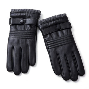 Gants en cuir personnalisables de haute qualité en stock, chauds pour l'hiver, compatibles écran tactile, usage quotidien, best-seller - Product Image 3
