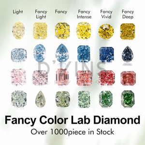 Diamante cultivado en laboratorio D'Vins Jewels de 0.5 quilates, color D, corte radiante para la fabricación de joyas - Product Image 5