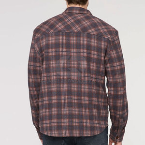 Camisa de Franela para Hombre, Hecha en Pakistán, Mezcla de Poliéster/Algodón Cepillado, Ecológica, Diseño a Cuadros, Corte Regular, con Botones, para el Trabajo, Verano - Product Image 2