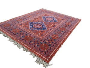 Alfombra de lana alta de Nueva Zelanda hecha a mano de lana Premium 8x10 Oushak con Alfombras anudadas a mano de diseño tradicional para sala de estar - Product Image 3