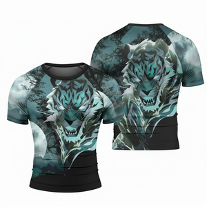 Sportswear Customized Design <b>Compression</b> <b>Shirt</b> Short Sleeve Rash Guard Custom Fitness Gym MMA Surfing Training T <b>Shirts</b> For <b>Men</b> - Product Image 4