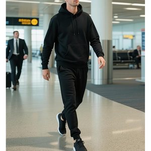 Men's Custom Oversized Heavyweight Tracksuit | Premium Cotton Fleece Winter <b>Set</b> - Product Image 6