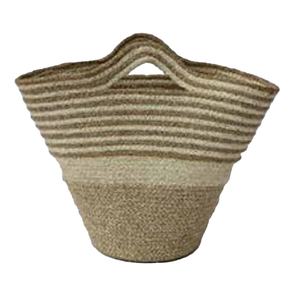 Meilleur prix corps en forme de V bleu et haut couleur cendré 2 poignées en cuir et bouche cuir verrouillé femmes main batg - Product Image 5