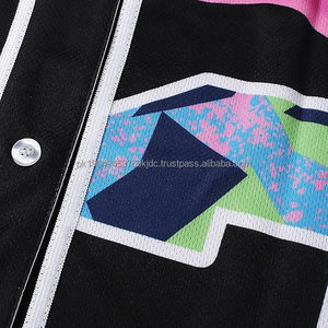 90s Clothing for Women Unisex Hip Hop Outfit for Party, Bel Air Baseball Jersey Short Sleeve Button <b>Down</b> Shirt - Product Image 3
