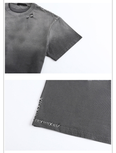 T-shirt Homme Vintage Oversize à Épaules Tombantes, Manches Courtes, 100% Coton, Haute Qualité, Logo Designer Tendance, Collection Été 2026, Vente en Gros - Product Image 5