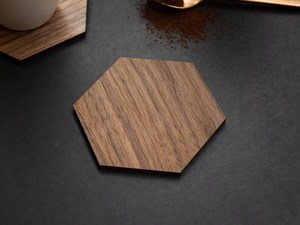 Wood Hexagon Coaster Set Modern Non-Slip Table <b>Mats</b> for Coffee Cups Home <b>Kitchen</b> Dining Decor Customizable wooden coaster - Product Image 5