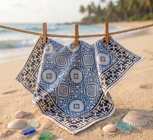 Pañuelo al por mayor con estampado artesanal, 100% algodón, para la cabeza, lazo para el pelo, pañuelo para el cuello, estampado floral, estilo bohemio, pañuelo para la cabeza, pañuelo para el cuello - Product Image 3