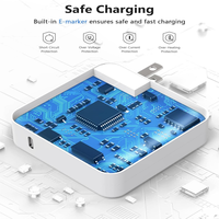 Adaptateur secteur USB-C pour ordinateur portable de haute qualité 100W pour MacBook Pro Air iPad Chargeur rapide 100W Neuf
