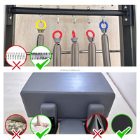 Machine de Pilates Lanri professionnelle et commerciale, lit de réforme ajustable, construction en aluminium durable, capacité de 150 kg pour le yoga