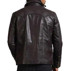 Wholesale <b>Men</b> Clothing <b>Leather</b> <b>Jacket</b> New Fashion <b>Men</b> <b>Leather</b> <b>Jacket</b> Windproof <b>Leather</b> <b>Jacket</b> - Product Image 2
