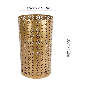 Fabricant indien de porte-parapluies faits à la main en métal perforé - Product Image 5
