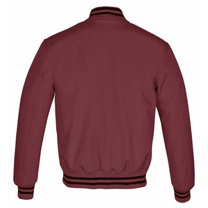 Custom Quality Plain Wool Baseball Varsity Jackets with Wool Satin Chenille Embroidery Logo Varsity Jackets with Front <b>Buttons</b> - Product Image 3