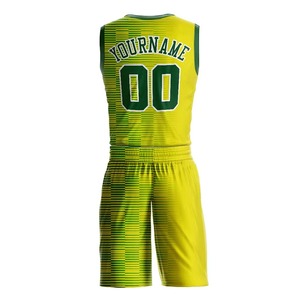 Wholesale Price Custom Color Breathable Quick Dry Basketball Uniform Set 100% Polyester New Design Printed Sportswear Unisex Set - Product Image 3