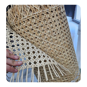 Panneau carré en rotin tressé fait main, respirant, artisanat naturel pour la décoration intérieure, style moderne - Product Image 5