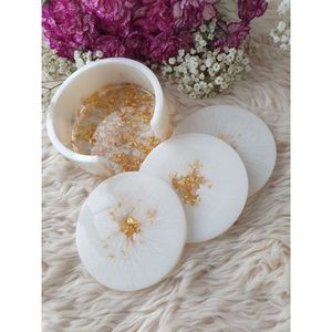 Luxury Resin <b>Drink</b> <b>Coasters</b> Set Handmade Reusable Dining Table Mats Export Quality Decorative Resin <b>Coasters</b> - Product Image 1