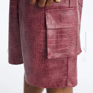 Shorts en cuir pour homme, nouvelle collection, qualité supérieure, design dernier cri, durables, légers, sur mesure. - Product Image 5