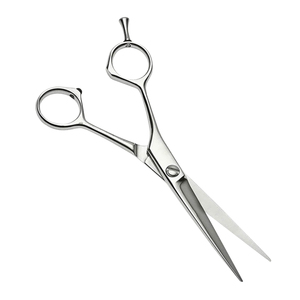 Ciseaux de coiffure professionnels en acier inoxydable de 5,5 pouces à faible MOQ, ciseaux de barbier durables, outils de coupe de cheveux OEM/ODM - Product Image 6