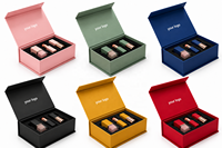 Boîte cadeau rigide en carton blanc de luxe avec fermeture magnétique, logo personnalisé, matériaux recyclés, insert en mousse EVA, éponge ondulée