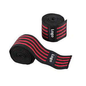 Genouillère élastique noire avec rayures colorées et motif en zigzag pour vêtements de fitness pour hommes - Product Image 6