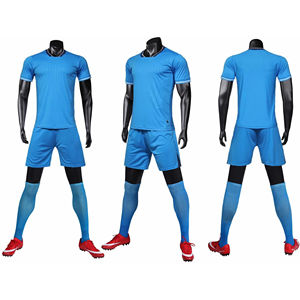 Ensembles d'uniformes de football hautement élastiques pour équipe, manches courtes, grandes tailles, légers, ajustement réglable, équipement de football professionnel - Product Image 6
