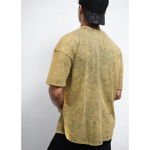 Camisetas de Hombre 100% Algodón con Lavado Ácido, Diseño de Letras Estilizadas con Serigrafía, para Uso Casual y a la Moda, Más Vendidas - Product Image 2