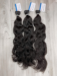 Extensiones de Cabello Humano 100% Natural Ondulado, Color Natural Disponible en Stock, 12-34 Pulgadas - Product Image 2