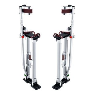 Trampoli Regolabili in Alluminio per Cartongesso da 24 a 40 Piedi con Ginocchiere Protettive, Scale da Lavoro Durevoli Antiscivolo - Product Image 6