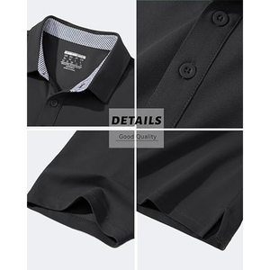 Camisa de Golf para Hombre, Transpirable, de Manga Corta, Algodón Piqué, 3 Botones, Corte Clásico, Informal, de Alto Rendimiento - Product Image 6