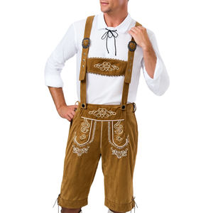 Costume bavarois en cuir véritable pour homme, sur mesure, OEM, avec service d'étiquetage privé, idéal pour l'Oktoberfest - Product Image 2