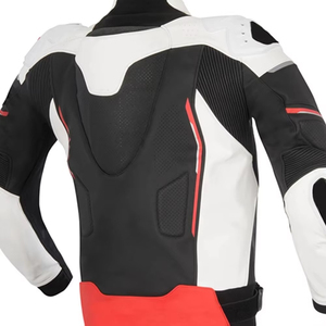 Pure Quality High Quality Professional Quality Custom Printed Leather Motorbike Jackets Flame Design for Men - Product Image 5