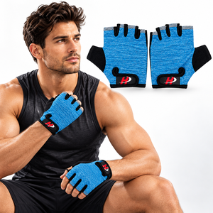 ถุงมือปั่นจักรยานแบบใหม่ สปอร์ตแวร์ ครึ่งนิ้ว บริการ OEM แบบกำหนดเอง ถุงมือปั่นจักรยานสำหรับการเคลื่อนไหวแบบแอคทีฟ - Product Image 5