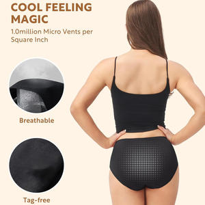Braguitas de Algodón sin Costuras para Mujer, Cintura Media, Color Sólido, Antibacterianas, Cómodas y Transpirables, Ropa Interior para Adultos - Product Image 4