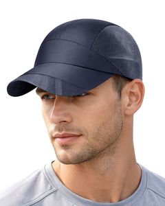 <b>Men</b> Navy Blue Mesh Panel Sports Cap Breathable Lightweight Adjustable <b>Summer</b> Running Training Outdoor Baseball <b>Hat</b> For <b>Men</b> Use - Product Image 1