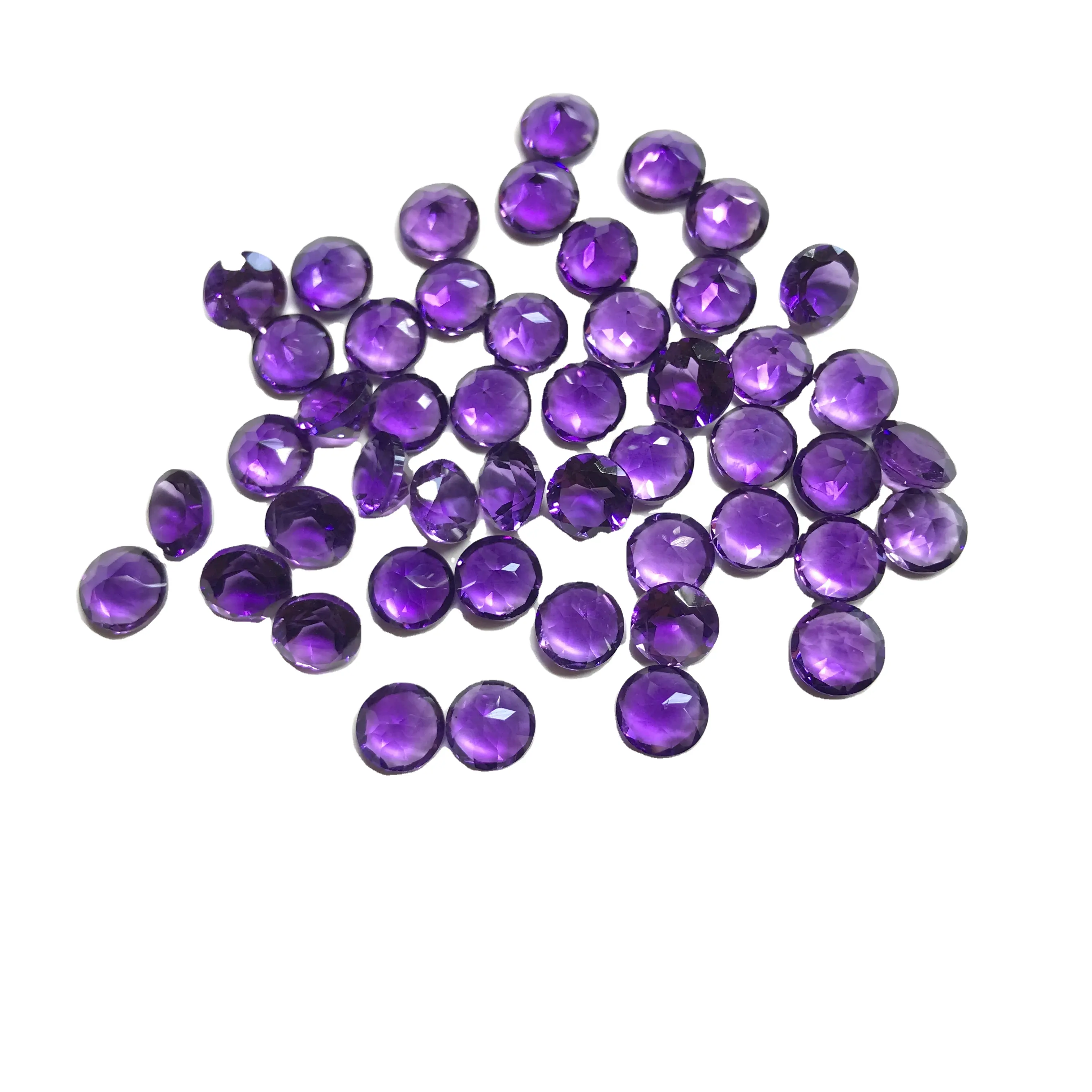 6mm natürlicher afrikanischer Amethyst runde facettierte lose Edelsteine Großhandels preis 100% natürliche AAA-Qualität Edelstein Gute Farbe Niedriger Preis