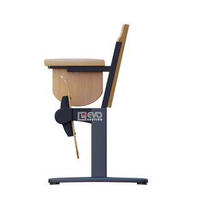 เก้าอี้หอประชุมหรูหราพร้อมที่วางแขนทำจากไม้ธรรมชาติสำหรับใช้ในโรงเรียนและโรงพยาบาล - Product Image 3