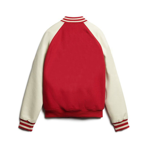 <b>Men</b> Casual <b>Long</b> Sleeve Varsity <b>Jacket</b> Standing Collar Knitted Plain Dyed Breathable Windproof Winter Custom Logo High Quality - Product Image 2