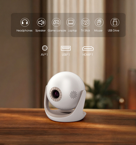 โปรเจ็คเตอร์พกพาสไตล์ O1แอนดรอยด์9แอนดรอยด์720P HD มีไวไฟแบบแบนด์คู่ไฟ LED โฮมเธียเตอร์ - Product Image 3