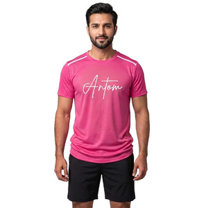 Nuevo Conjunto de Camiseta Deportiva Casual Unisex de Secado Rápido, Tejida con Parches, Transpirable, Absorbente de Sudor, para Fitness y Running, Color Sólido - Product Image 1